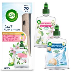 AIR WICK AUTOMATYCZNY ODŚWIEŻACZ POWIETRZA + 3X WKŁAD 228ML ZESTAW MIX