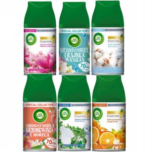 AIR WICK WKŁADY DO AUTOMATYCZNEGO ODŚWIEŻACZA POWIETRZA ZESTAW MIX 6X 250ML