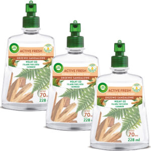 AIR WICK WKŁADY DO ODŚWIEŻACZA POWIETRZA ZAPACH DRZEWO SANDAŁOWE 3X 228ML