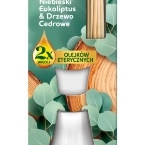 Air Wick Patyczki zapachowe Niebieski Eukaliptus & Drzewo Cedrowe 42ml