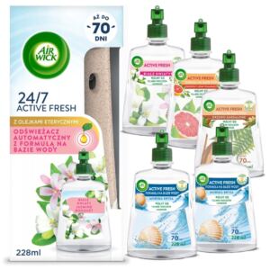 AIR WICK AUTOMATYCZNY ODŚWIEŻACZ POWIETRZA + 6X WKŁAD 228ML ZESTAW MIX