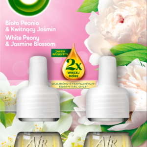 Air Wick Wkład do Odświeżacza Powietrza Biała Peonia Kwitnący Jaśmin 2x19ml