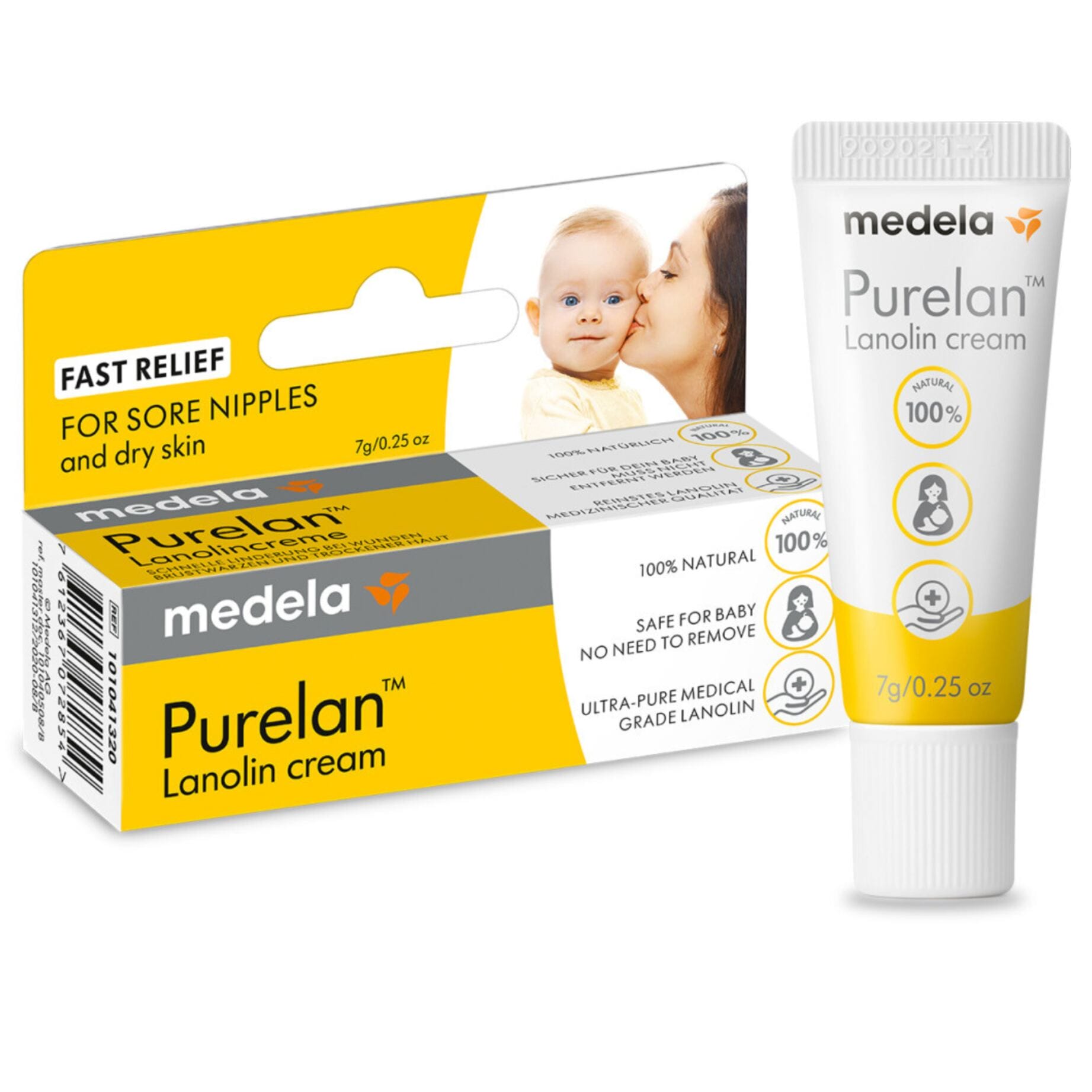 Medela Purelan bolące brodawki i suchą skórę lanolina 7g