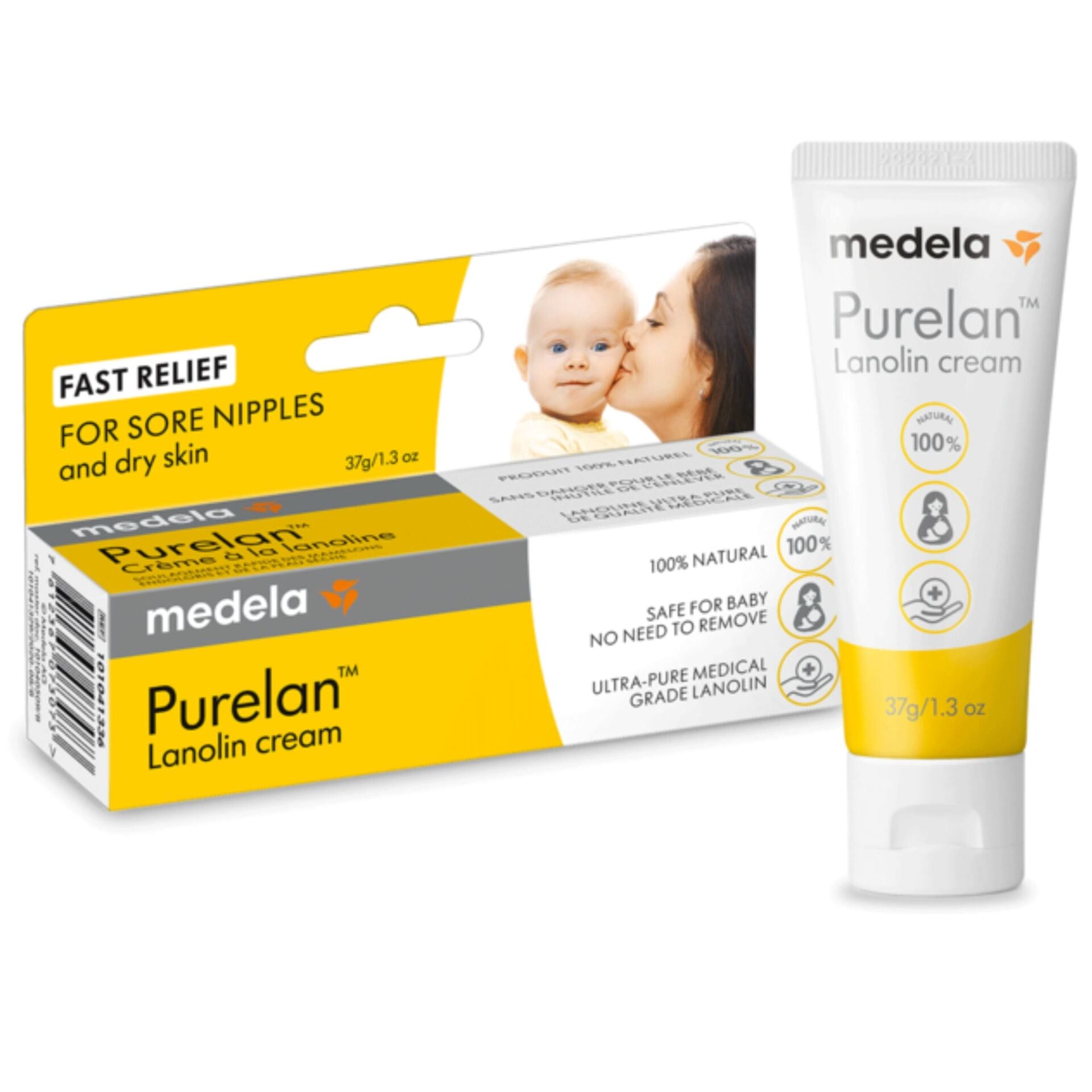 Medela Purelan bolące brodawki i suchą skórę lanolina 37g
