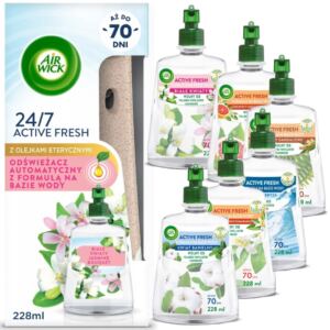 AIR WICK AUTOMATYCZNY ODŚWIEŻACZ POWIETRZA + 7X WKŁAD 228ML ZESTAW MIX