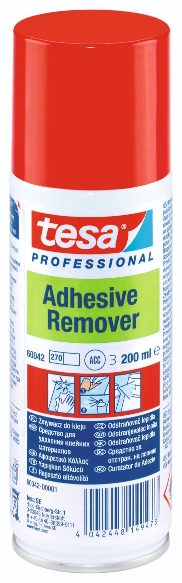 Tesa ADHESIVE REMOVER Środek do usuwania kleju w sprayu 200 ml