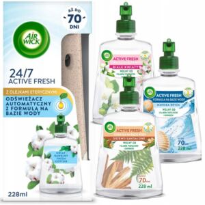 AIR WICK AUTOMATYCZNY ODŚWIEŻACZ POWIETRZA + 4X WKŁAD 228ML ZESTAW MIX