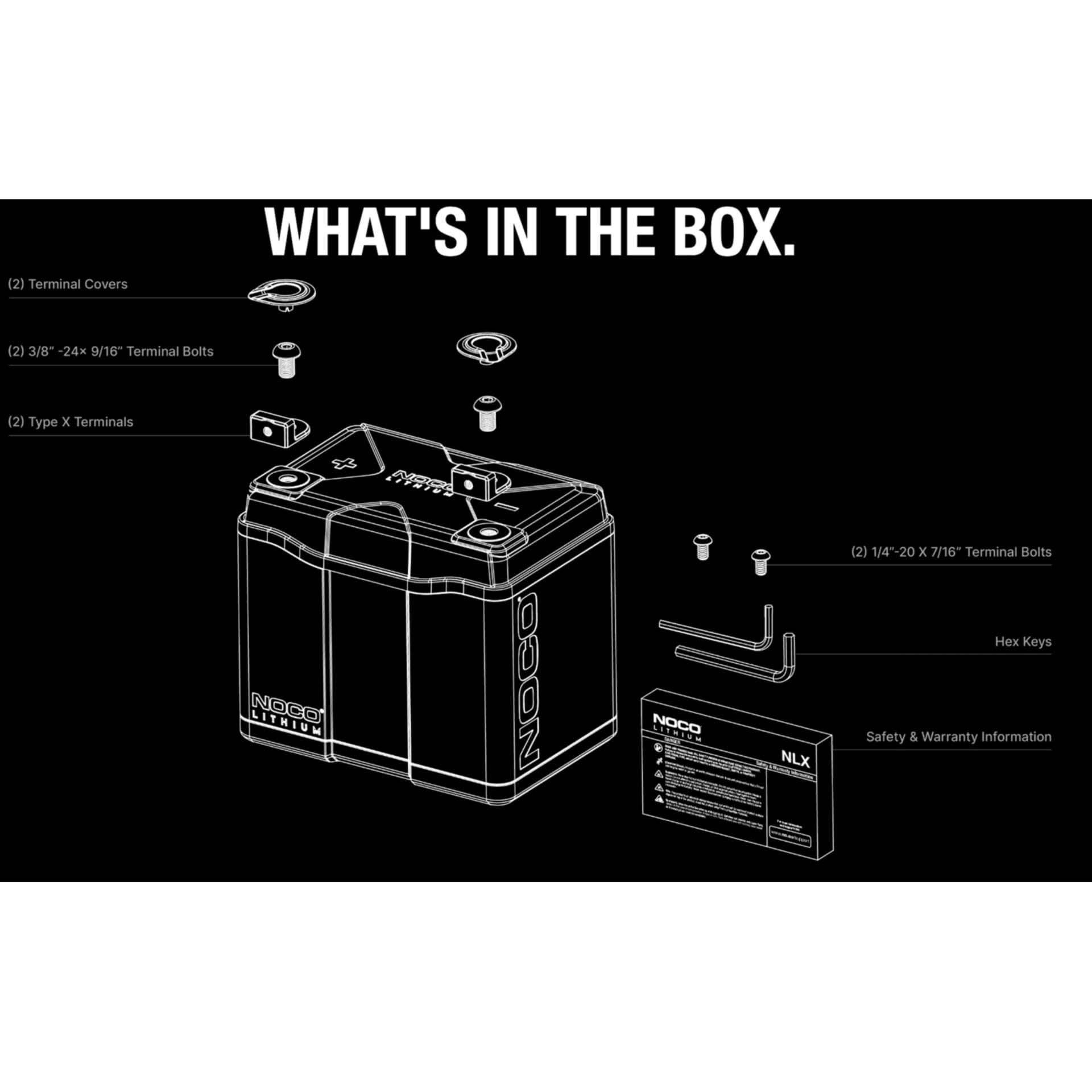 NOCO NLXU1 Akumulator Litowy LifePO4 12V 40Ah 600A 512Wh U1 - obrazek 6