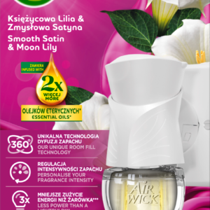 Air Wick Wtyczka Elektryczna + Wkład Księżycowa Lilia Zmysłowa Satyna 19ml