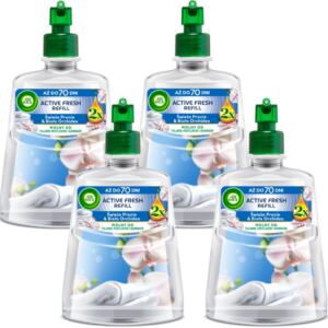 Air Wick Active Fresh refill Świeże Pranie & Biała Orchidea 228 ml x4