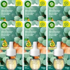 Air Wick Zapas Wkład Zapachowy Niebieski Eukaliptus Drzewo Cedrowe 19ml x6