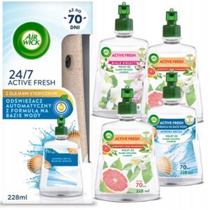 AIR WICK AUTOMATYCZNY ODŚWIEŻACZ POWIETRZA + 5X WKŁAD 228ML ZESTAW MIX