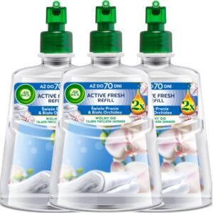 Air Wick Active Fresh refill Świeże Pranie & Biała Orchidea 228 ml x3