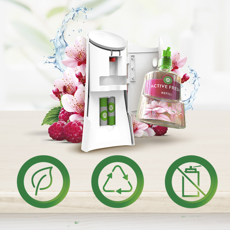 Air Wick Active Fresh refill Drzewo Sandałowe & Mech Dębowy 228 ml x4 - obrazek 4