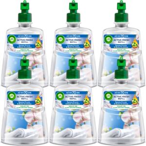 Air Wick Active Fresh refill Świeże Pranie & Biała Orchidea 228 ml x6
