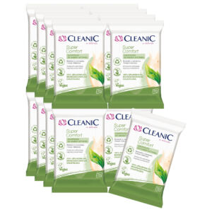 16 x Cleanic Super Comfort Chusteczki do higieny intymnej 20 szt