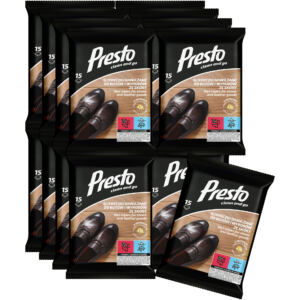 16 x Presto Ściereczki nawilżane z woskiem nabłyszczającym do butów i wyrob