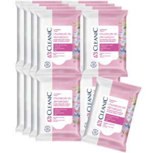 16 x Nawilżająco-kojące chusteczki do demakijażu Cleanic, 10 szt.