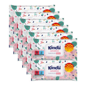 KINDII SENSITIVE DELIKATNE CHUSTECZKI NAWILŻANE DLA DZIECI 60 SZT. x 12