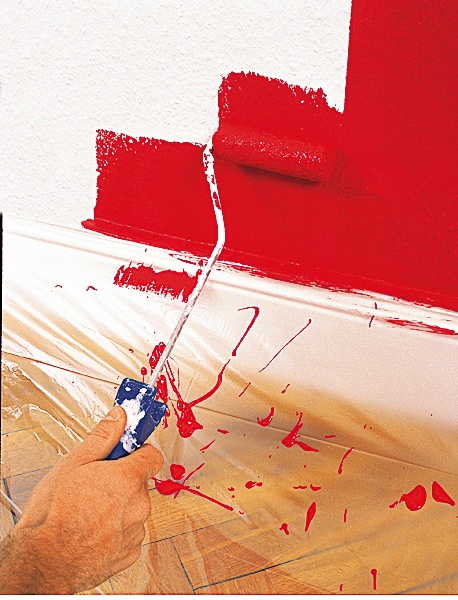 TESA Easy Cover Economy Folia maskująca malarska z taśmą 15m x 260cm - obrazek 2