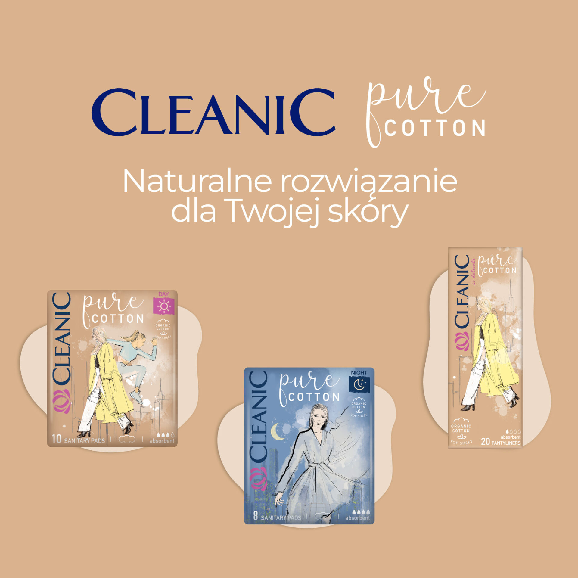 16 x Cleanic Pure Cotton Day Podpaski higieniczne 10 szt - obrazek 7