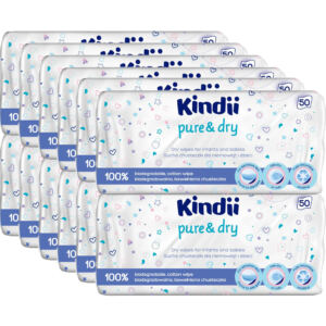 033301 HH Suche chust. dla niemowląt i dzieci Kindii Pure & Dry 50 szt. HH62