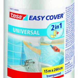 TESA Easy Cover Economy Folia maskująca malarska z taśmą 15m x 260cm