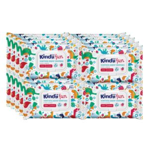 20 x NAWILŻANY PAPIER TOALETOWY KINDII FUN 60 szt
