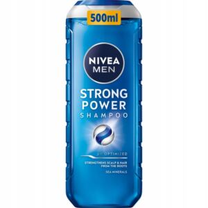 NIVEA MEN Strong Power Regenerujący Szampon dla mężczyzn z minerałami 500ml