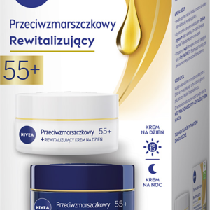 NIVEA ZESTAW PRZECIWZMARSZCZKOWY + REWITALIZUJĄCY 55+ 2 X 50 ML