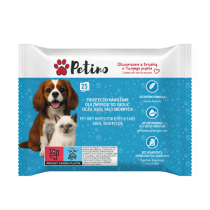 Petino chusteczki nawilżane dla wrażliwych stref do okolic oczu, uszu 25szt