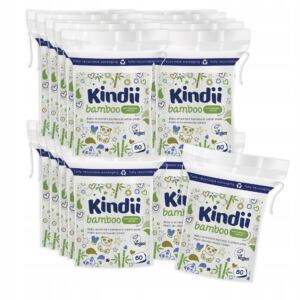 20 x Kindii Bamboo Płatki dla niemowląt z bawełny i włókien bambusowych 60s