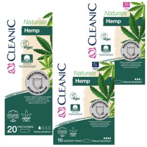 CLEANIC Naturals Organic Night&Day Podpaski Higieniczne dla kobiet +wkładki