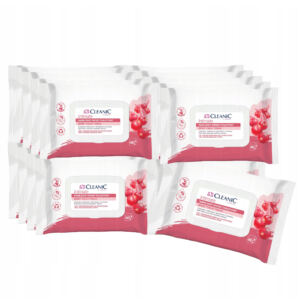16 x CLEANIC INTIMATE Nawilżany papier toaletowy z ekstraktu z żurawiny 40s