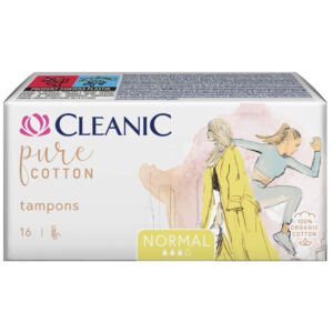 Cleanic Pure Cotton Normal Tampony 16 sztuk