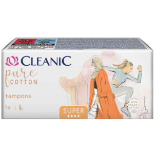 Cleanic Pure Cotton Super Tampony 16 sztuk