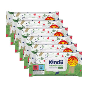 KINDII NATURAL BALANCE CHUSTECZKI NAWILŻANE 60 x 6