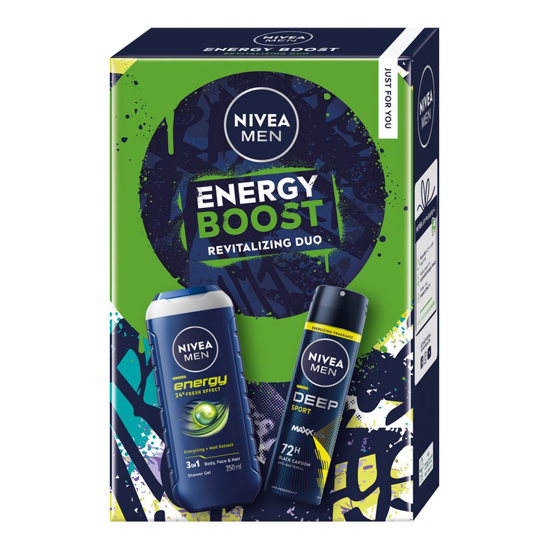 NIVEA MEN Zestaw prezentowy dla mężczyzn Energy Boost