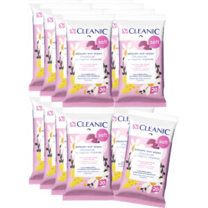 16 x Cleanic Soft Chusteczki do higieny intymnej 20 sztuk