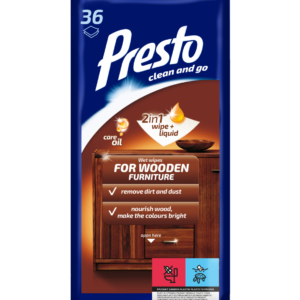 027430 HH Ściereczki Presto do mebli drewnianych 36 szt.