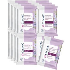 16 x Przeciwzmarszczkowe chusteczki do demakijażu Cleanic, 10 szt.