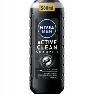 NIVEA MEN Active Clean Odświeżający Szampon z aktywnym węglem 500 ml