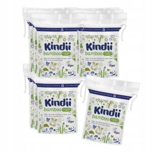 10 x Kindii Bamboo Płatki dla niemowląt z bawełny i włókien bambusowych 60s