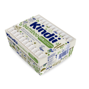 Kindii Bamboo Patyczki dla niemowl膮t i dzieci, 60 szt